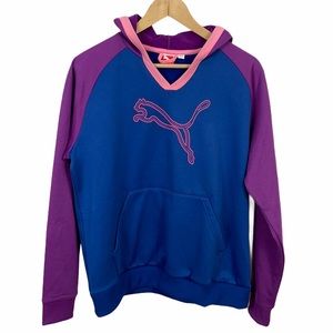 Puma Blue Pull Over Warm Cell Hoodie